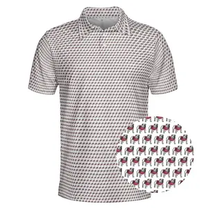 Men’s Classic Golf Polo Shirt Featuring Standing Bulldog Logo, Perfect Choice for Game Days Tailgates
