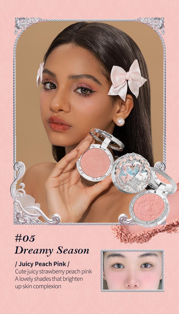 Flower Knows Swan Ballet Collection Embossed Blush