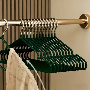 10/20 Pack Anti-Slip Closet Hangers for Coats & Pants - Heavy Duty, Sturdy and Durable Garment Hangers with Non-Slip Design home essentials Hanging Organiser