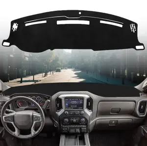 Dash Cover Mat for 2010-2018 Dodge Ram 1500 2500 3500 Accessories Dashboard Cover Flannel Dash Mat Sunshade Glare UV Rays Protector (Without Hud)