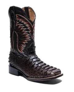 JP Boots Brown Python Embossed Hombre