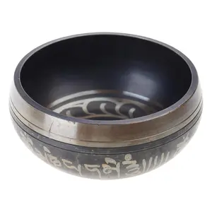 Durable Yoga Meditation Singing Bowl (Buddha Sound Bowl), Metal Prayer Bowl – 1 Set