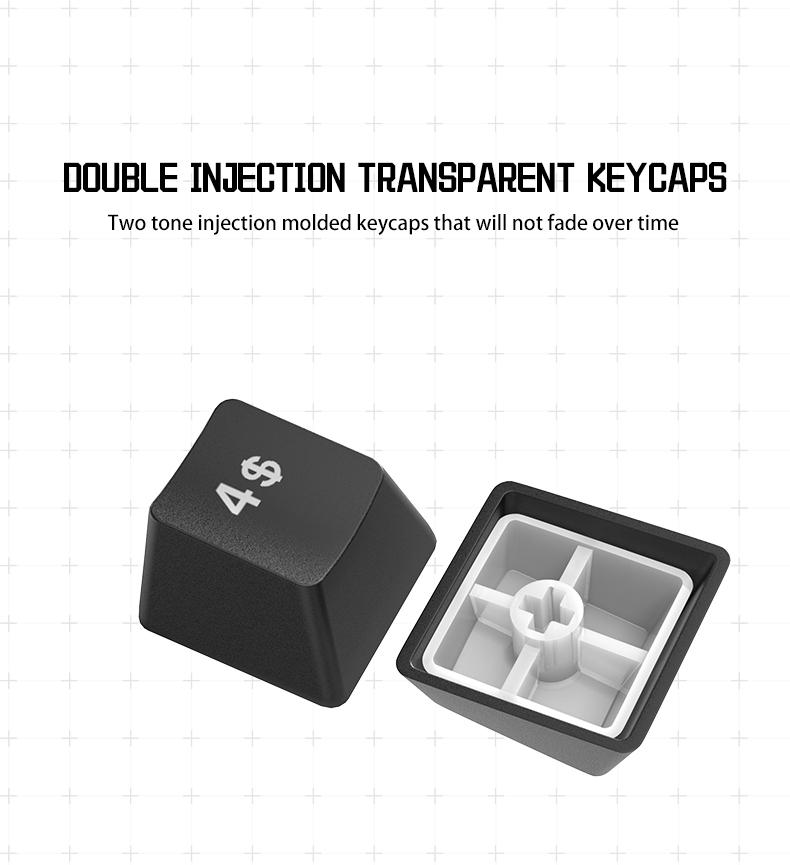 ZIFRIEND H61K Portable 60% Mechanical Gaming Keyboard, Mixed Lighting Compact 61 Keys Wired Office Keyboard with Mechanical Switch for Windows Laptop PC Mac,Hot Swappable,Blue / Red Switch