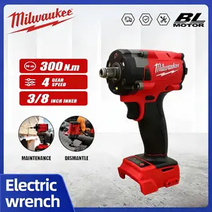 Milwaukee M18 Fuel 3/8" Gen-3 Impact Wrench  tool set Brushless Cordless Drill Lightweight High Torque Brushless Impact Gun for Professionals & DIY Enthusiasts screwdriver power tiktokshopspringglowup