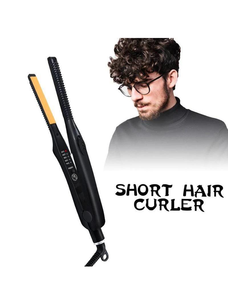 【Renhui】Professional Adjustable Hair Straightener, US Plug LCD Display Hair Straightening Flat Iron Hair Styling Tool for Salon & Barber Shop, Winter Gift
