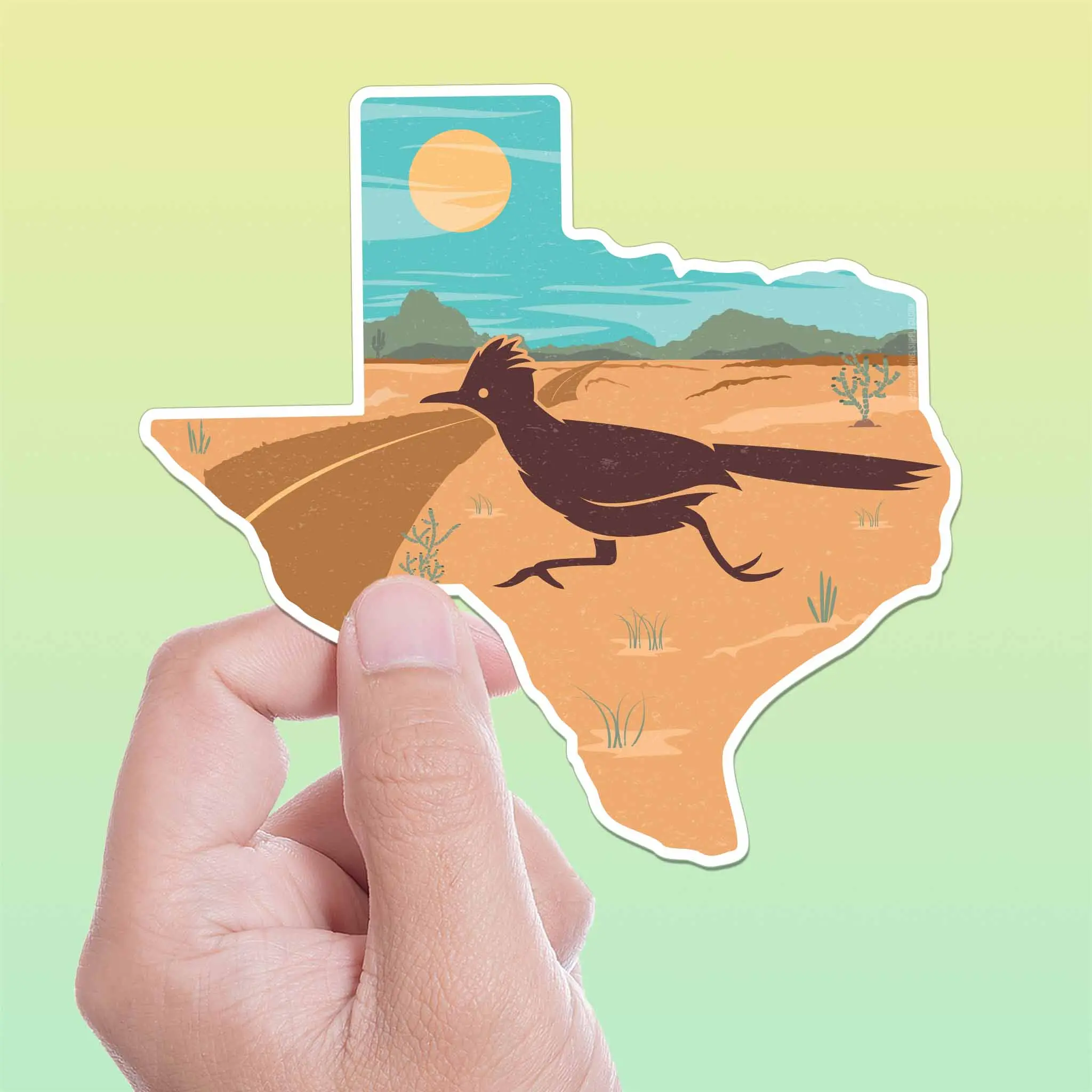 Texas Desert Roadrunner Sticker