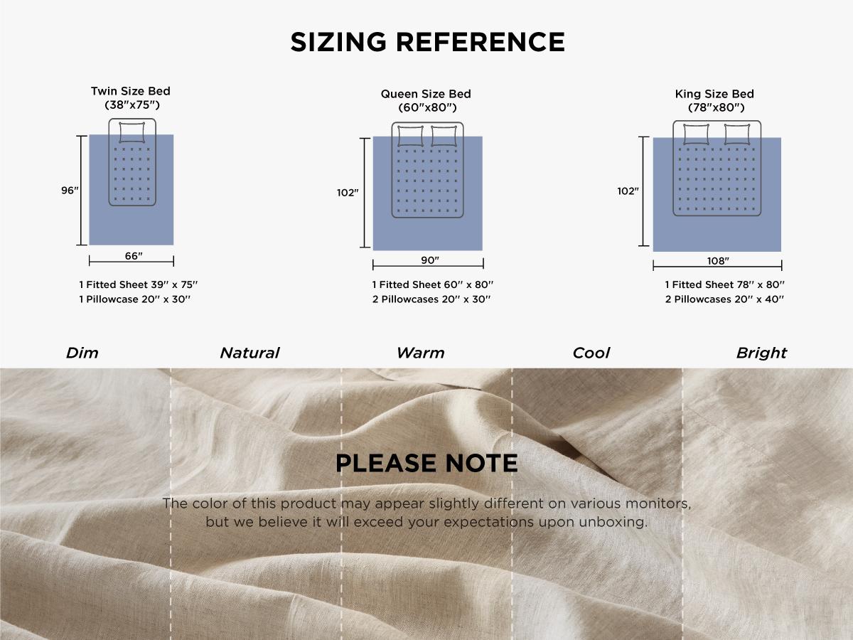 Bedsure Linen Sheets- Bed Blend from Linen Cotton, Breathable Cotton Bedsheets, 4 Pieces , Gifts for All Season Bedsure Linen Sheets- Bed Blend from Linen Cotton, Breathable Cotton Bedsheets, 4 Pieces , Gifts for All Season