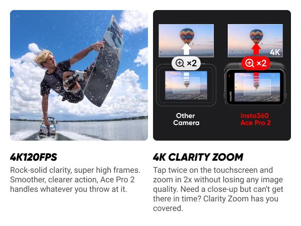 Insta360 Ace Pro 2 Flash Print Bundle - 8K Waterproof Action Camera Co-Engineered with Leica, 1/1.3" Sensor, Dual AI Chip, Leading Low Light, Xplorer Grip Pro Kit for Street Photography