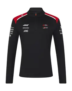 Haas Racing F1 2026 Team 1/4 Zip Fitted Sweater - Black