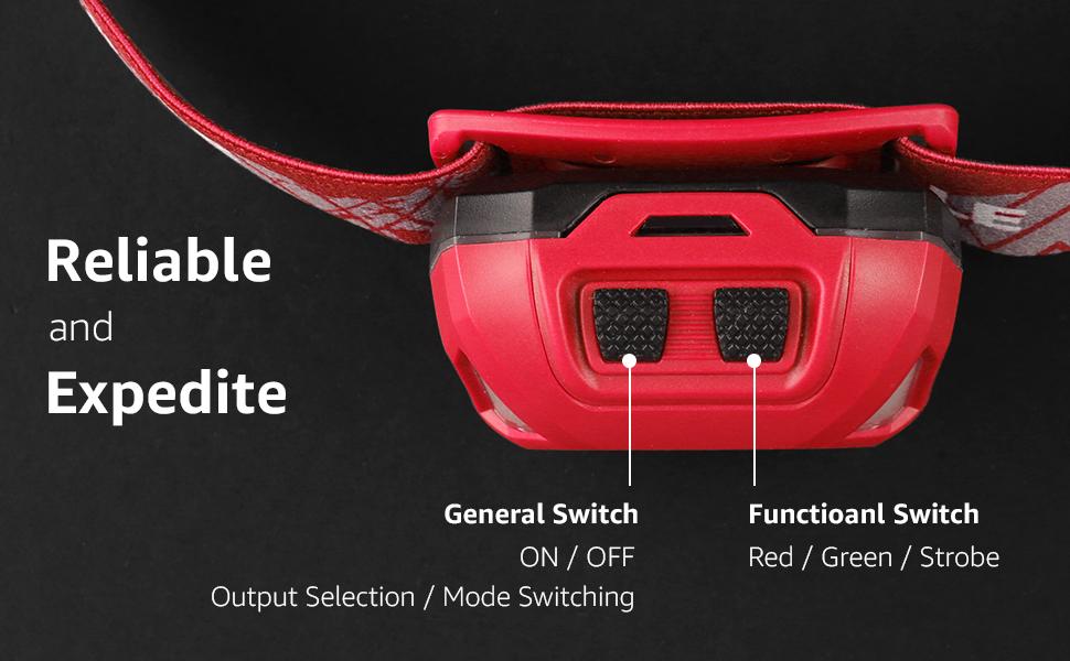 LE Headlamp Rechargeable, LED Head Lamp with 6 Modes for Camping & Hiking Gear Essentials, IPX4 Waterproof High Lumen Bright Headlight Flashlights with Adjustable Headband, USB Cable Include