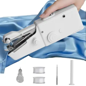 Mini Handheld Sewing Machine – Portable Hand Stitcher for Beginners, Easy One-Hand Use for Clothes Repair, Travel & DIY (Battery & Charger Not Included) machine sewing bobbin embroidery