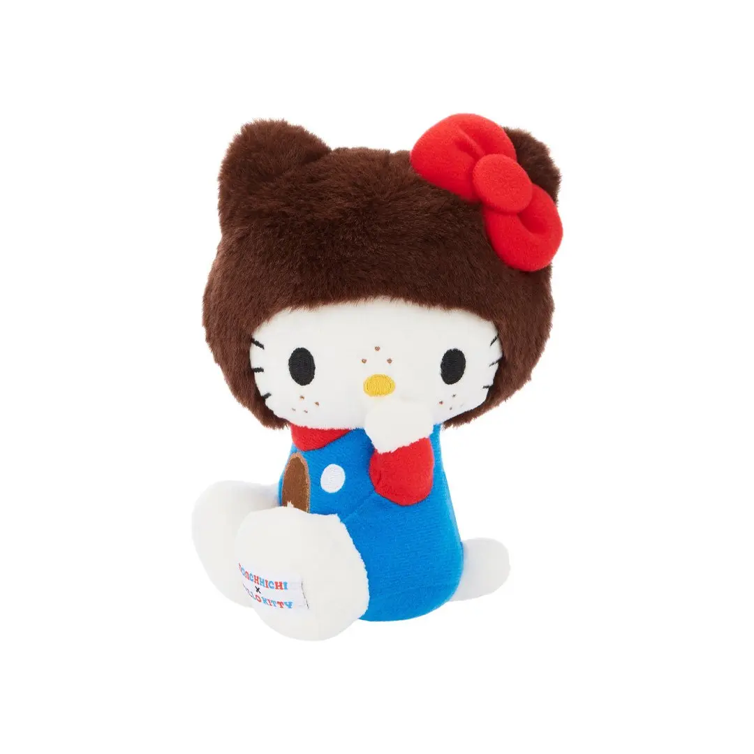 Monchhichi x Hello Kitty Collection 7" Tall Hello Kitty Cuddly Stuffed Animal, Soft Stuffed Toys, Kids' Gift Item, Stuffed Animals