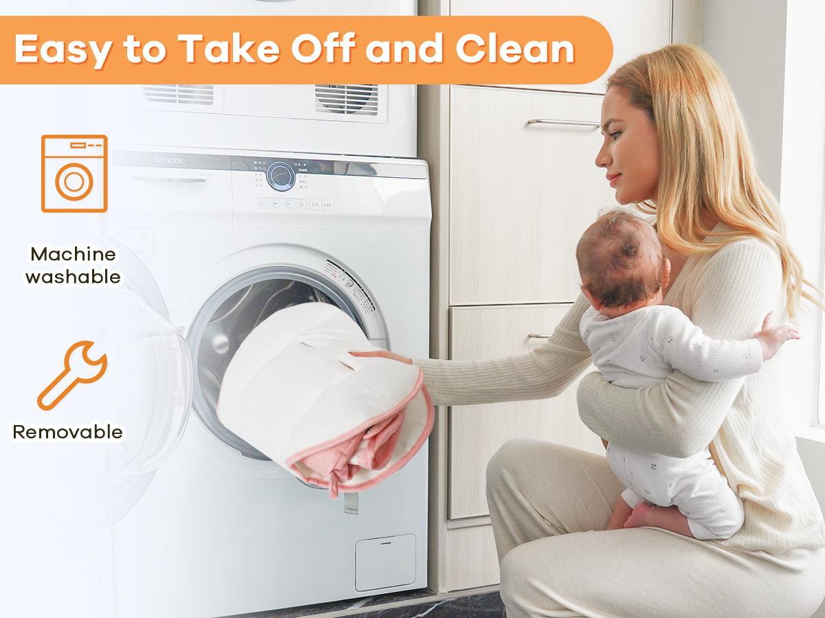 Baby Electric Bouncer, Baby Rocker, Electric swing, 5 Speed & 10 Lullabies, Baby Bassinet, Adapter & Battery Powered, For Indoor Use, Remote Control