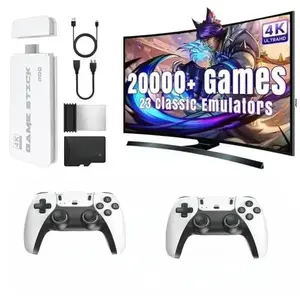 Retro game console, featuring over 20,000 games and 26 emulators, equipped with TF card, HDMI output interface, and 2 ergonomic wireless controllers. Suitable for all ages and ideal for holiday gifting, Wireless Gaming Console