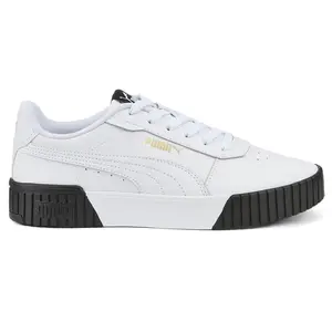 PUMA Womens Carina 2.0 Lace Up Sneakers Shoes Casual - White