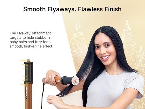 DREAME AirStyle Pro 7-in-1 Hair Styler with Fast Drying, Rated Voltage 110v-120v, 2 Curling Barrels, Volumizing Effect, Smoothing Brush, and Comfort for Enhanced Styling hair styling tools hair Straightener Curler Set Curly Iron lam ge multi curl