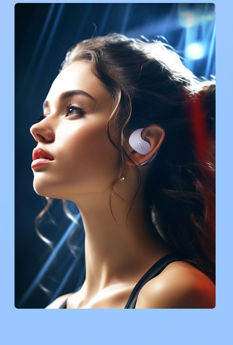 Erazer X15 Pro Open Ear Ergonomic Ear-Hook Earbuds, Immersive True Wireless Bluetooth Stereo Headphones with Mic, Rechargeable Touch Control Waterproof Earphones for Sport, Gym, Music, Gaming