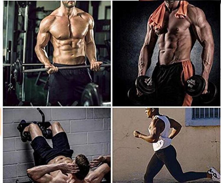 Men's Sweat Vest Fitness Shapewear Tech Blue Powerful Abdominal Shaping Sportswear for Gym Summer Heat-Gathering Core Support Nano-Level Coating