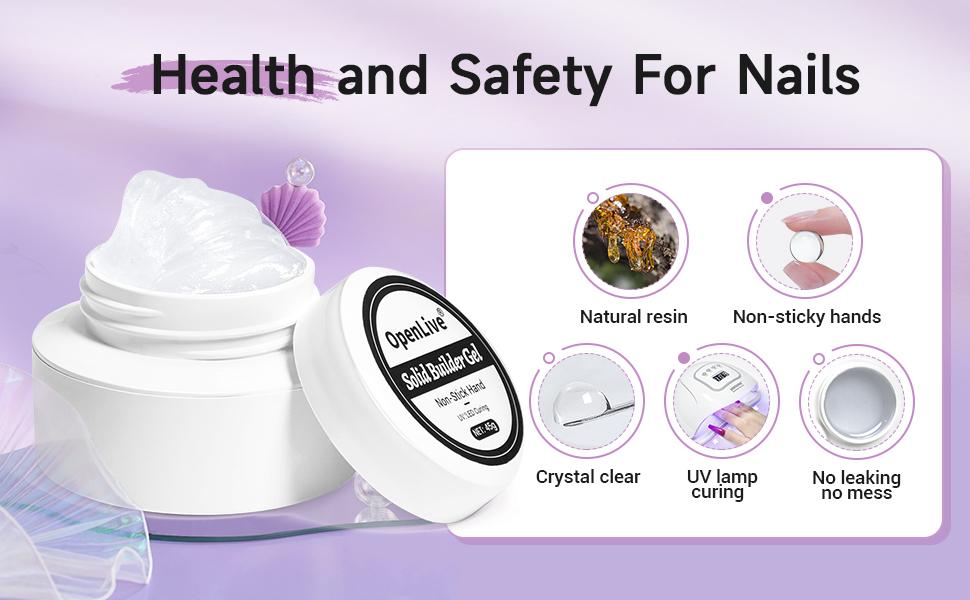 Solid Builder Gel for Nails- 45g Large Volume 3D Sculpting Gel for Nail Extension Art, Non-Sticky, U V Lamp Curing Required, Salon Home DIY Use. Solid Builder Gel for Nails- 45g Large Volume 3D Sculpting Gel for Nail Extension Art, Non-Sticky, U V Lamp Curing Required, Salon Home DIY Use.