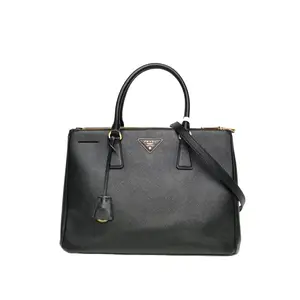 Pre-owned PRADA leather Tote Bags Galleria Killer Bag 36cm Black C Gold Clasp