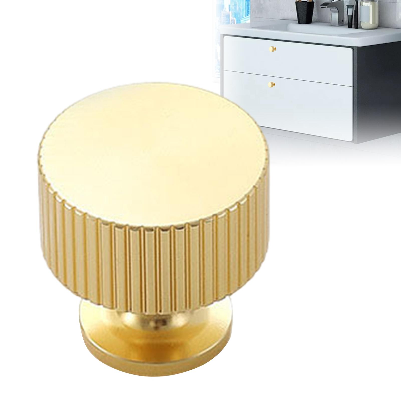 Gold Cabinet Knobs, 10 Pack Aluminum Drawer Pulls, Modern Dresser Cabinet  Handles, Single Hole Kitchen Cupboard Knobs with Screws, Decorative Hardware  for Furniture, Bathroom, Wardrobe, Easy Install - TikTok Shop