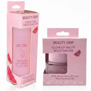 2Pc Glow Up Skincare Set – Glow Up Toner (118ml) & Glow Up Night Moisturizer (60ml) Watermelon Scent