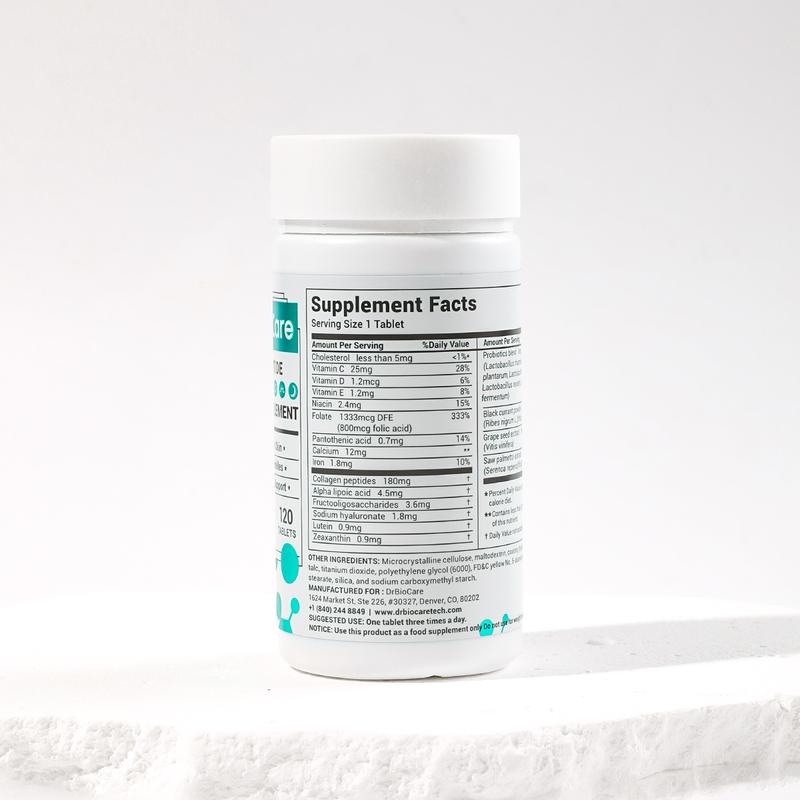 【Crazy Viral】DrBioCare Collagen Peptide，Vitamin & Mineral, Contains Vitamin d3, Vitamin C, Probiotics,Vitamin E, Vitamin b & Multivitamin drbiocare collagen Supplement