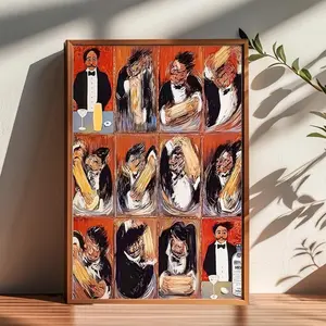 Guy Buffet Martini Canvas Poster, Bar Art, Home Decor (No Frame)