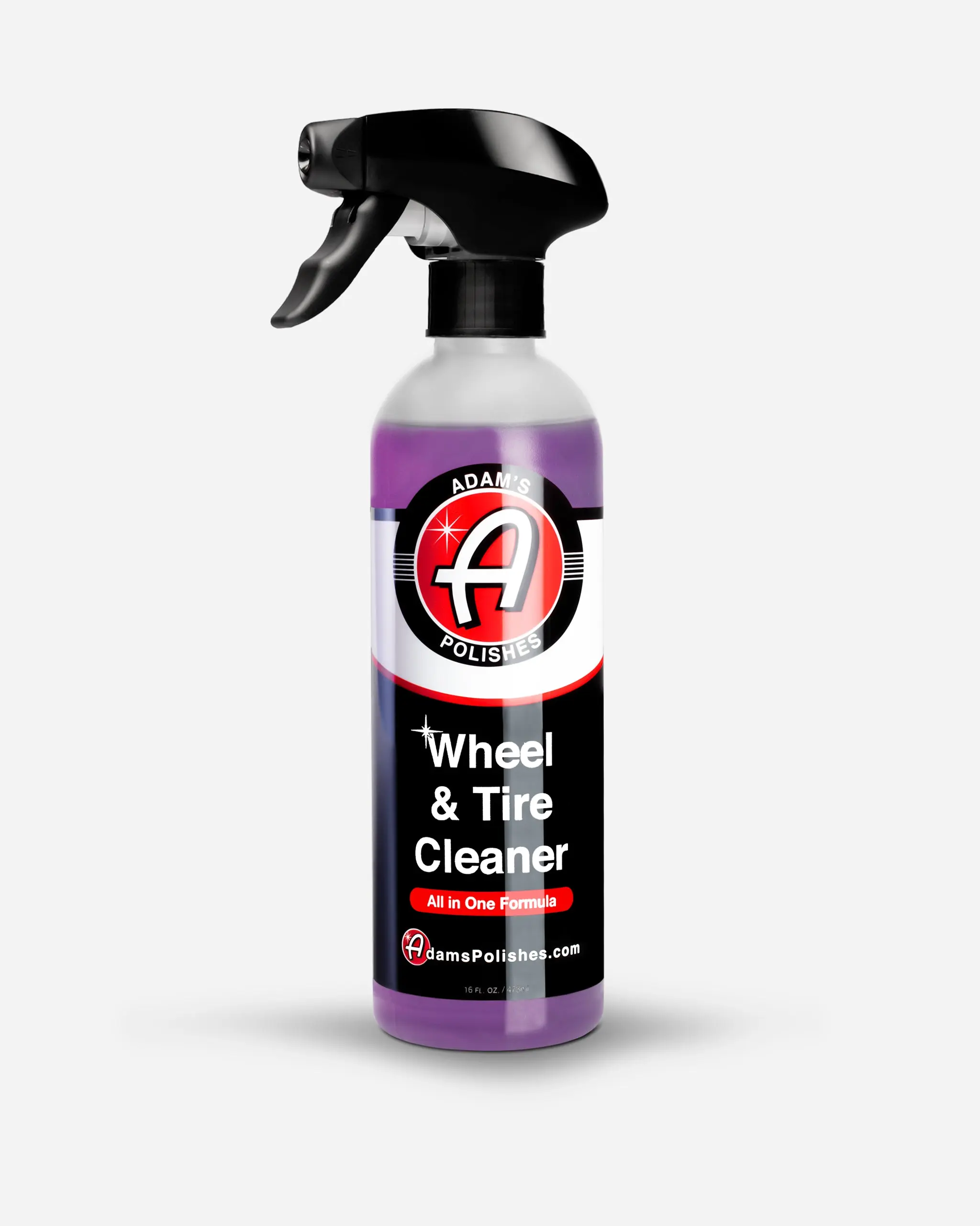 Adam's Wheel & Tire Cleaner - Foaming Formula, 2:1 Concentrate for Engine Bay, Ceramic-Safe Use, Citrus Fresh Scent, Lifts Old Dressings