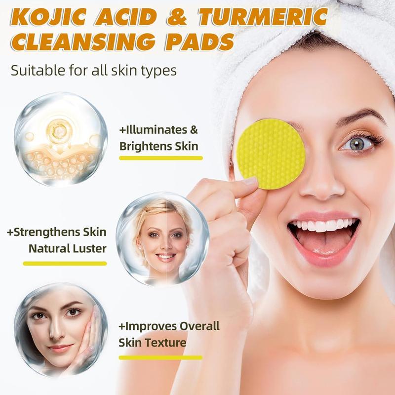 Deep clean soft texture pads in hand close up