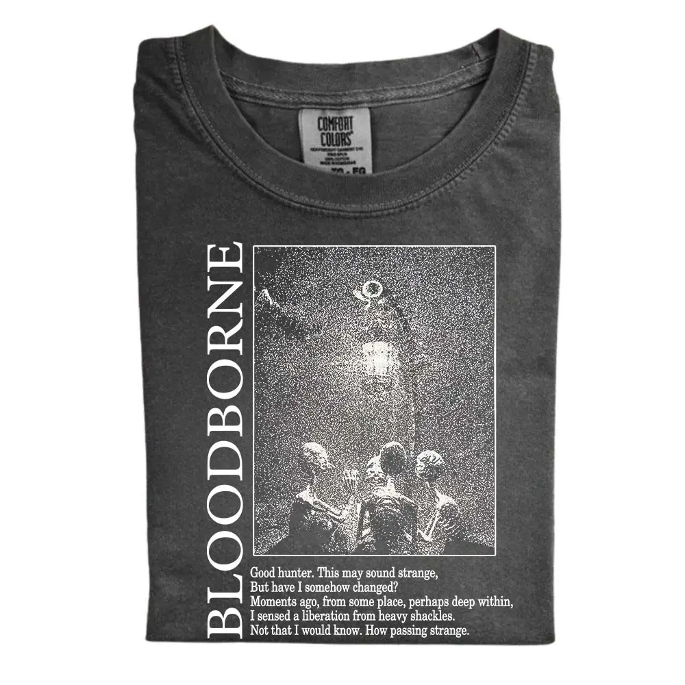 Bloodborne Hunter and Lamp Messengers Graphic Tee For Women, Gift for Women, Crew Neck T-shirt, Trending T-shirt
