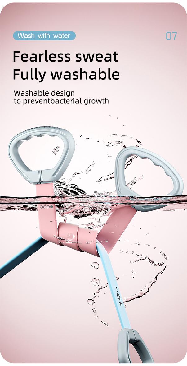 LEXI Multi Level Adjustable Resistance Band 10LB-25LB with Ergonomic Grips for Yoga Stretching Shoulder Training and Home Fitness Shaping