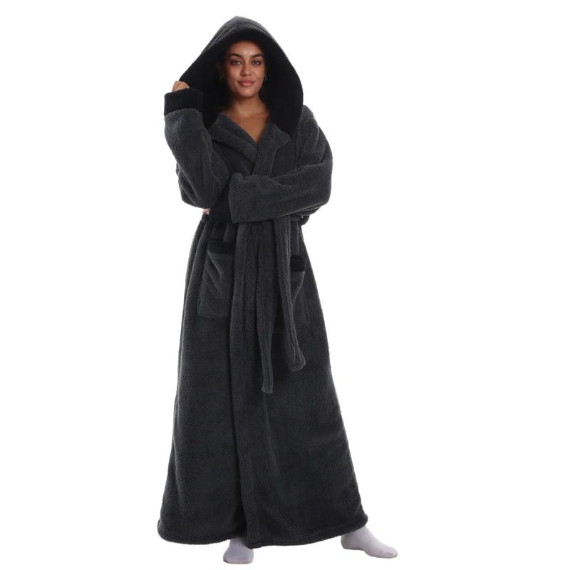 Msrlassn Valentine's Day Gift Cozy Soft Bathrobe Flannel Lined Hooded Robe for Women Men, Thickened Long Sleeve Pyjamas Cute Print Home Loungewear Sleepwear Msrlassn Valentine's Day Gift Cozy Soft Bathrobe Flannel Lined Hooded Robe for Women Men, Thickened Long Sleeve Pyjamas Cute Print Home Loungewear Sleepwear