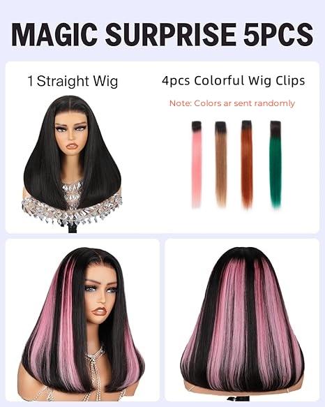Megalook 250% Density Burgundy #99J/Natural Black/Milk Tea Straight 6x5 HD Full Lace Frontal Wig Transparent Lace Human Hair Lace Wig Red Colored for Women Pre Plucked