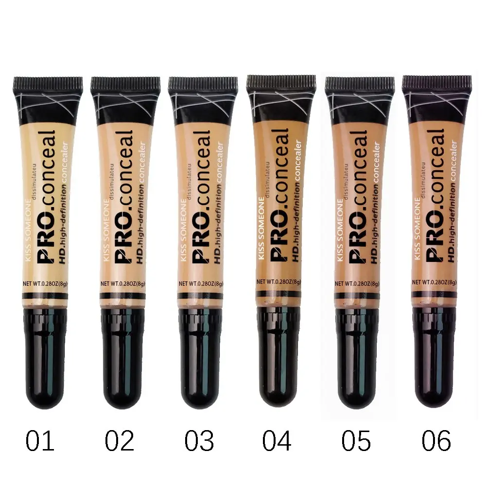 6pcs Concealer Liquid Foundation Set, Long-Lasting Oil Control, Moisturizing Smooth Formula, High Coverage for All Skin Types, Long Wear Foundation, Full Coverage, Flawless Makeup Cosmetic