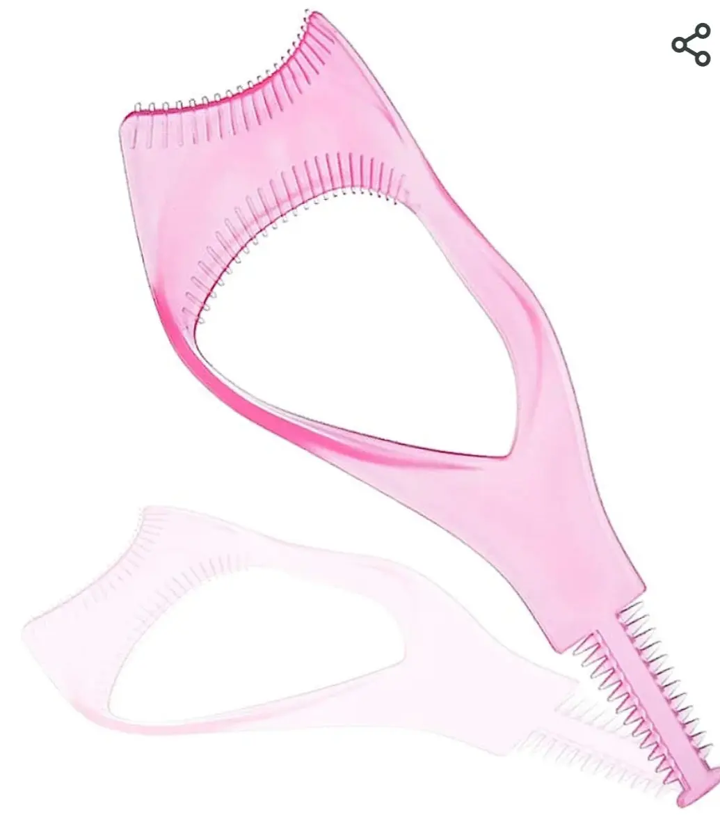 Pink Lash pal - Eyeliner Template, Eyelash Stencil & Comb - Beauty & Personal Care Cosmetic Makeup Tool for Flawless Wings