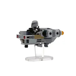 Clear Acrylic Display Stand Compatible with LEGO 75321 Razor Crest (Microfighter) - Set Not Included