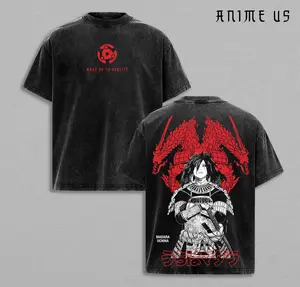 Madara Uchiha Wake Up to Reality Shirt Naruto Anime Vintage Washed Oversized Tee Legendary Uchiha Clan Manga Streetwear