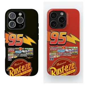 LIGHTNING MCQUEEN SPECIAL EDITION CARS PHONE CASE For  iPhone 14 15 16 17 HALLOWEEN/Christmas Gifts, iPhone Case Halloween Christmas Gifts Cover Protection Protective