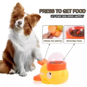 New Product Small Yellow Duck Pet Automatic Feeder Intelligent Interactive Feeding Machine Suitable for
