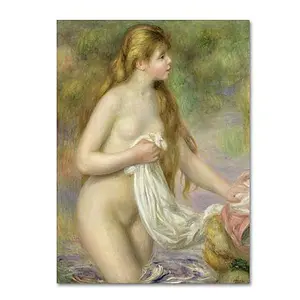Trademark Fine Art Giclee Print - Bather with Long Hair (1895)