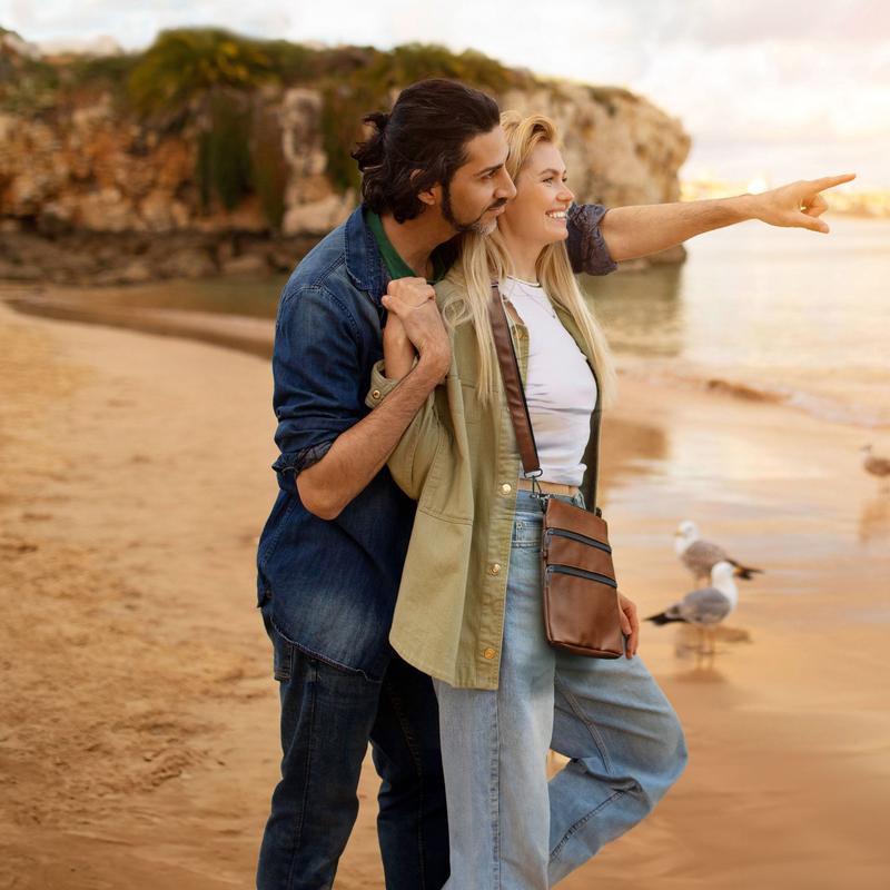 Nupouch Anti-theft 3 Zipper Crossbody