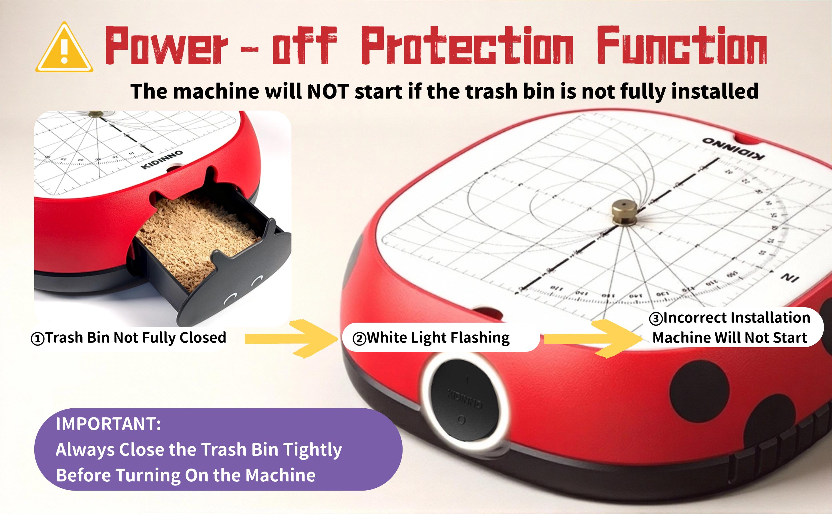 KIDINNO Safe Power Cardboard Cutter   STEM STEAM Educational Toy for Kids Creative Play Engineering Creativity Upcycled Tool for DIY Projects Eco-Friendly Red & Black Design