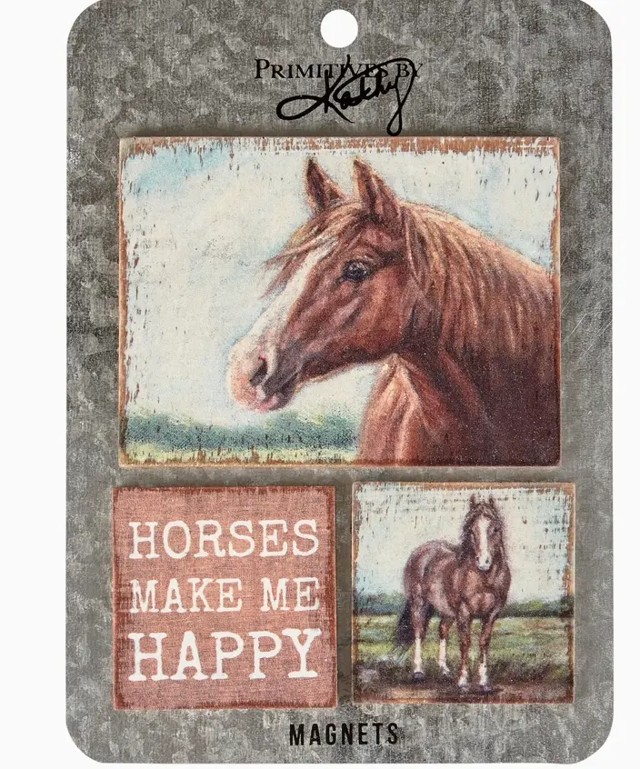 Western themed magnet set