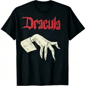 Vintage Inspired Cotton T-shirt Classic Horror Book Cover Design Retro Gothic Vampire Core Aesthetic Shirt Dark Academia Spooky Season 90s Monster Graphic Tee