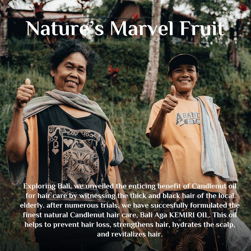 【Crazy Viral】BaliAga Kemiri Oil Hair Care Essential Oil From Bali For Hair Strengthen Hair/Nourish Scalp/Split End Care Plant Comfort Haircare Organic