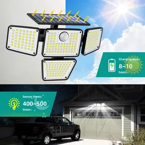 Solar Flood Light Solar Outdoor Light, Ultra-Bright More Than You Can Imagine, 2000mAh Dual Motion Sensor Security Lights Outdoor IPX5 Waterproof, 270°Wide Lighting, Adjustable 3 Mode Wall Lights For Patio, Garage, Porch, Yard Garage Work All Night.