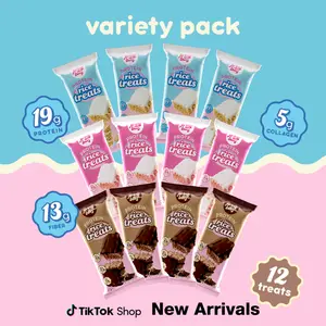 Prime Bites Rice Treat Variety Pack - 19g Protein, 13g Fiber, 5g Collagen Rice Krispie Treats Prime Bites Rice Treat Variety Pack - 19g Protein, 13g Fiber, 5g Collagen Rice Krispie Treats