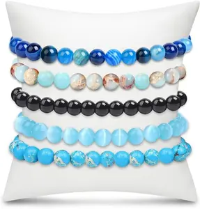 5Pcs Premium Crystal Bracelets Fashion Jewelry