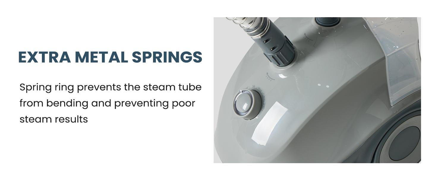 Sweetcrispy Standing Fabric Steamer Professional Wrinkle Remover 1500W Quick Heating 45 Secs Efficient Clothing Care with Large Water Tank & Easy Fill